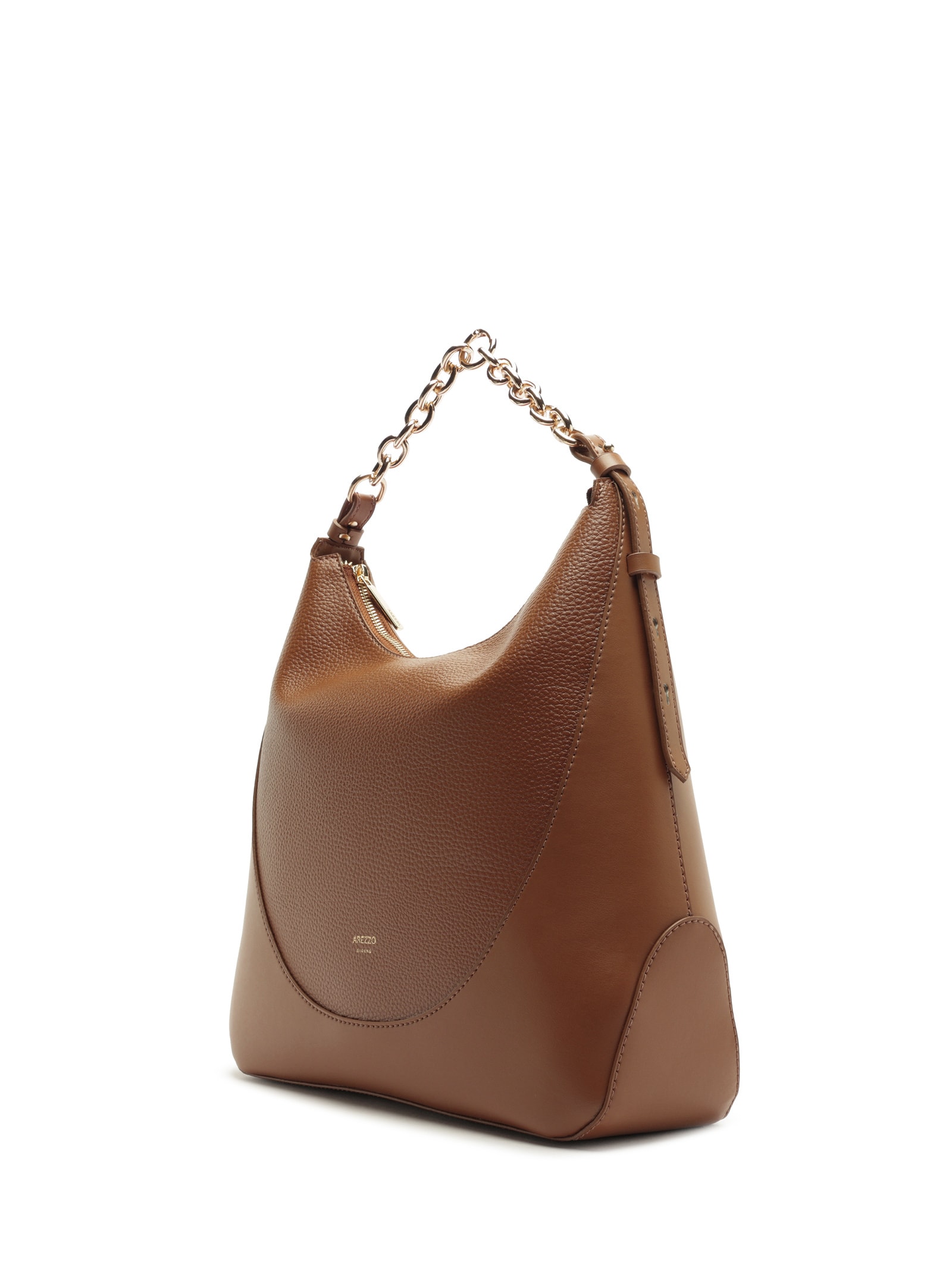 Bolsa Feminina Hobo Grande Lenço Marrom Arezzo
