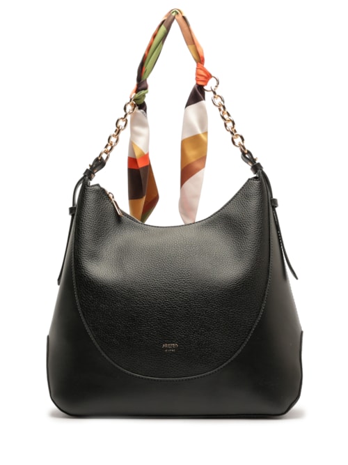 Bolsa Feminina Hobo Grande Lenço – Preto