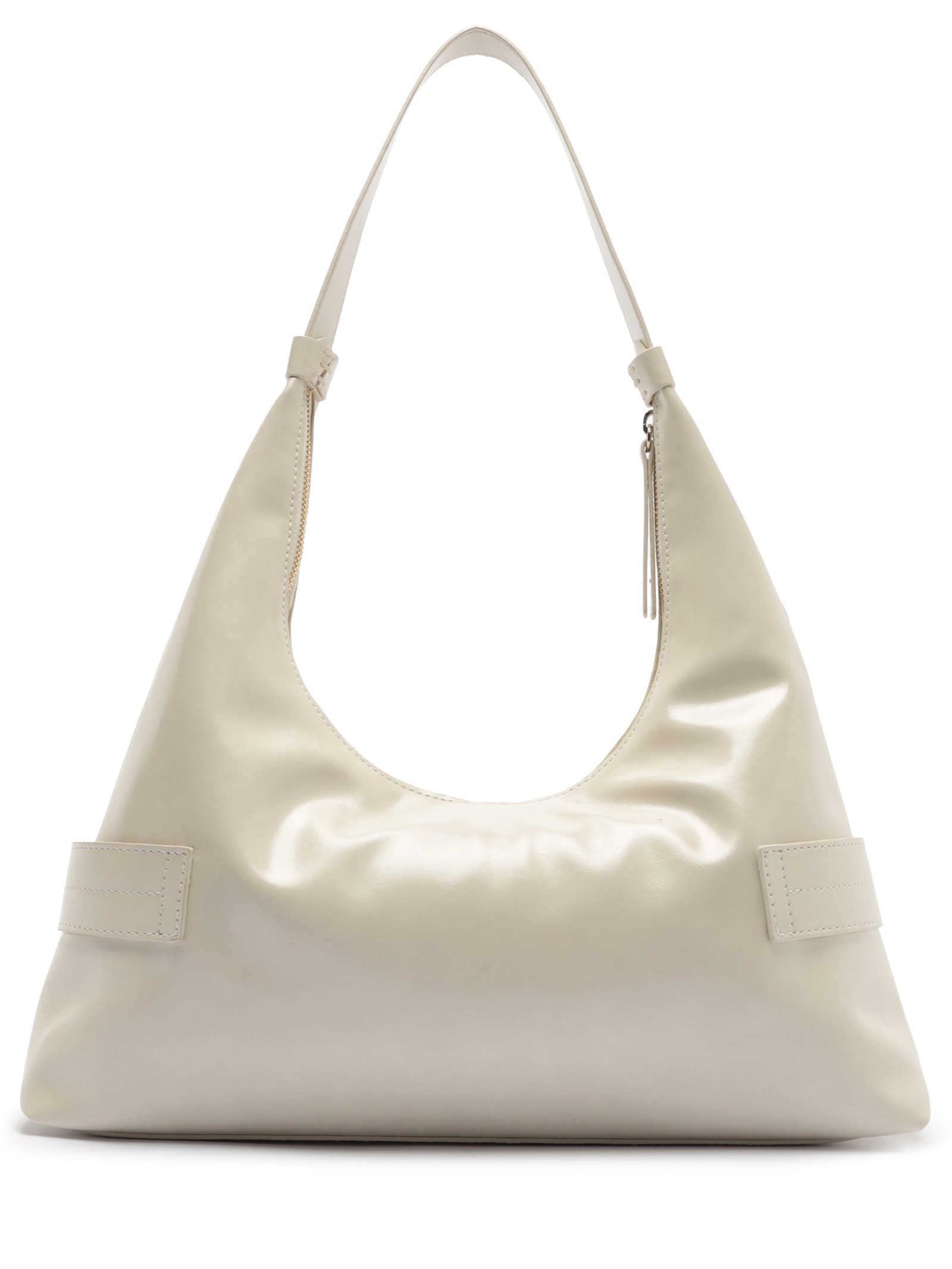 Bolsa Feminina Hobo Grande Tiras Fivela Branco Arezzo