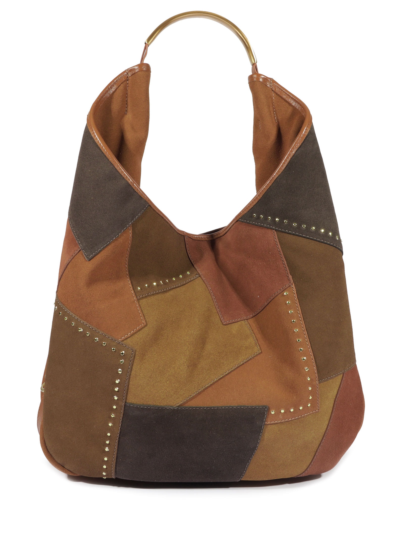 Bolsa Feminina Hobo Jack Camurça Marrom Schutz
