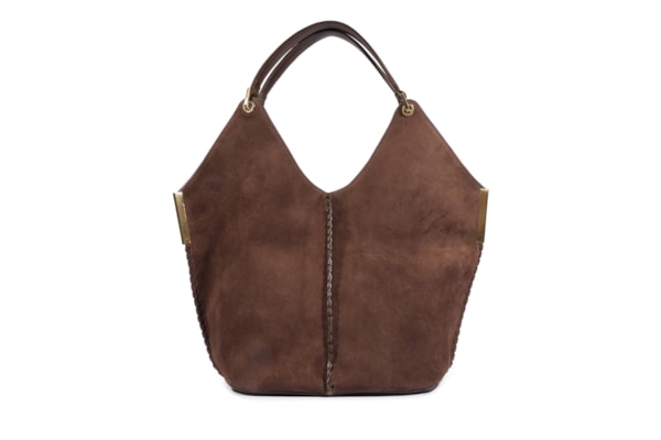 Bolsa Feminina Hobo Josie Camurça Marrom - Marrom
