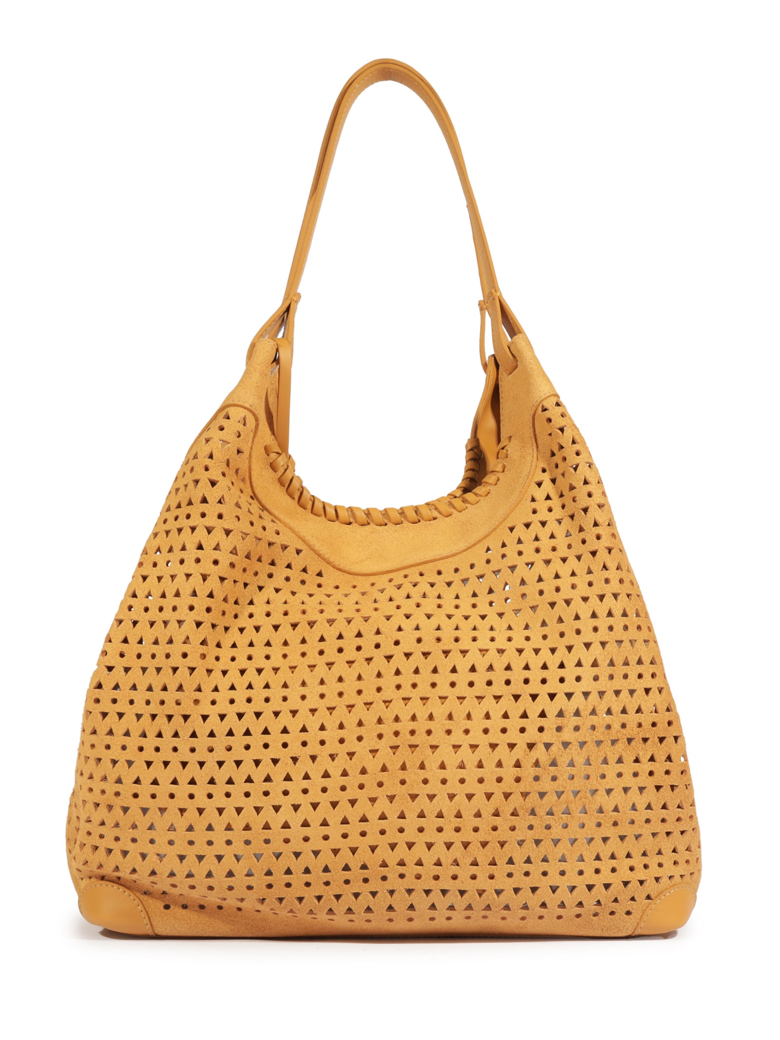 Bolsa Feminina Hobo Laser Cut Amber Marrom Schutz