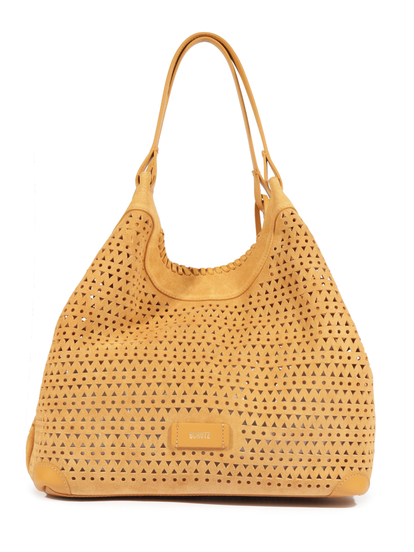 Bolsa Feminina Hobo Laser Cut Amber Marrom Schutz