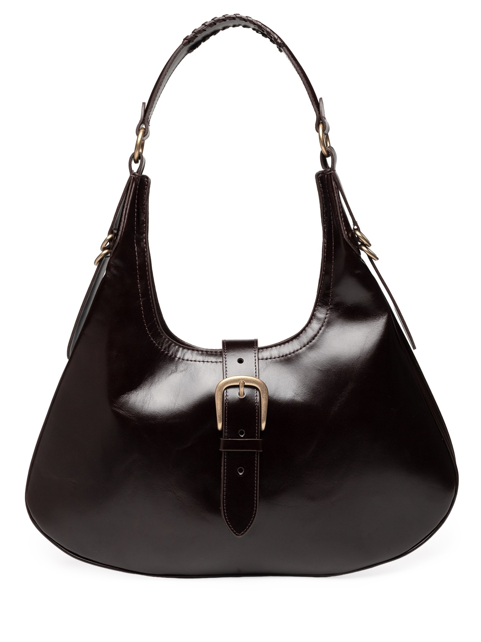 Bolsa Feminina Hobo Lauren Grande Marrom Vicenza