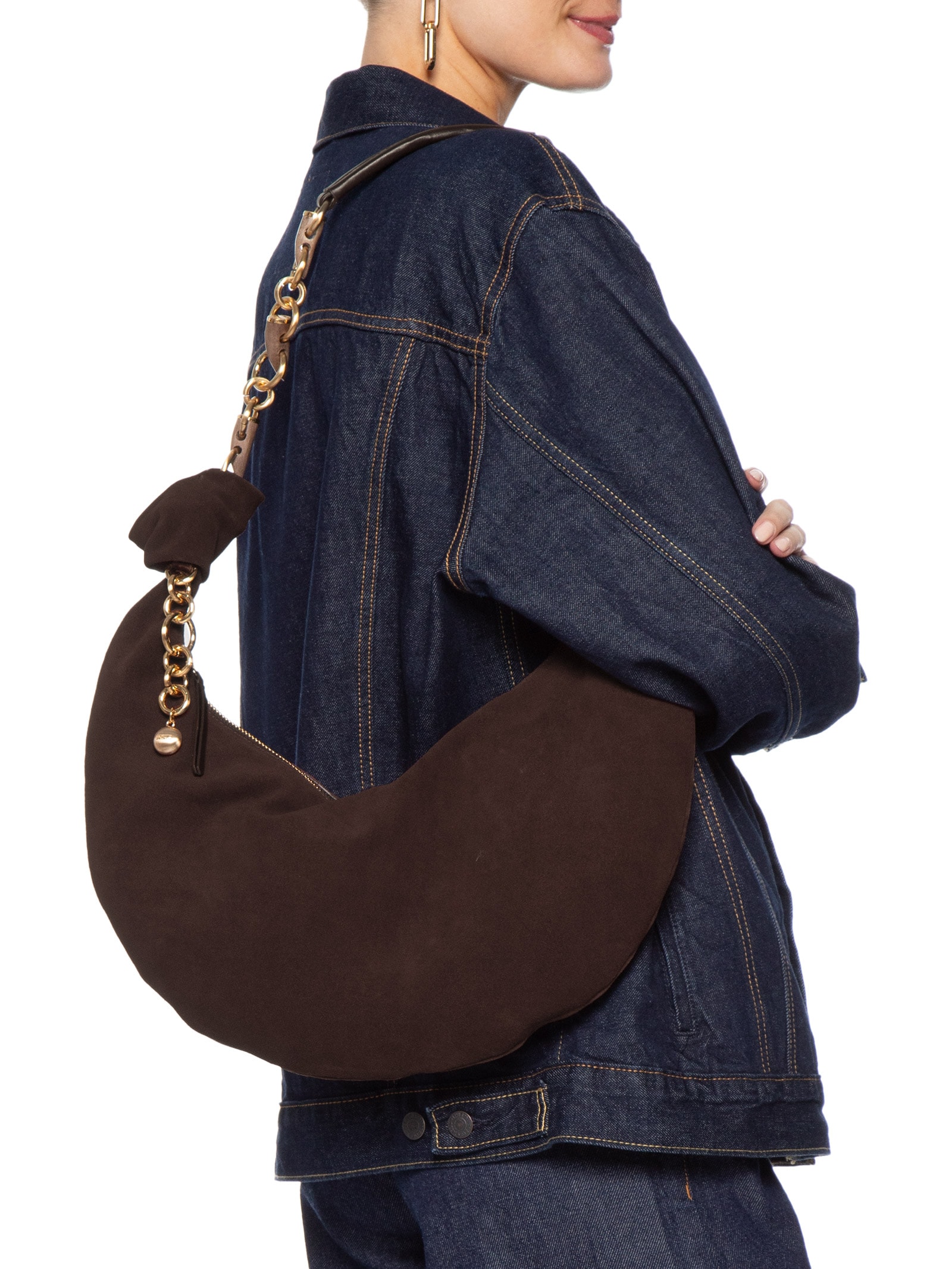 Bolsa Feminina Hobo Marrom Schutz