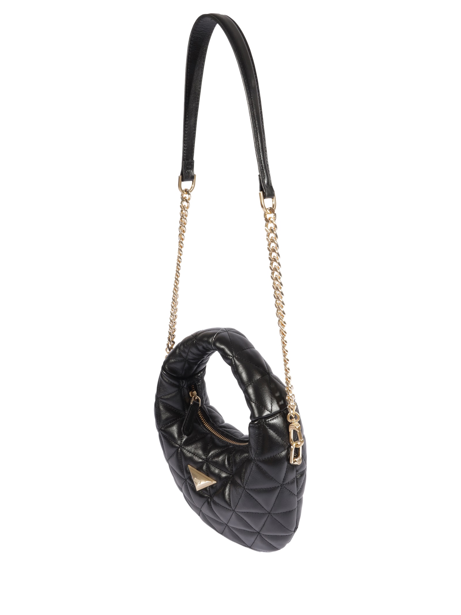 Bolsa Feminina Hobo Média 944 Couro Preto Schutz