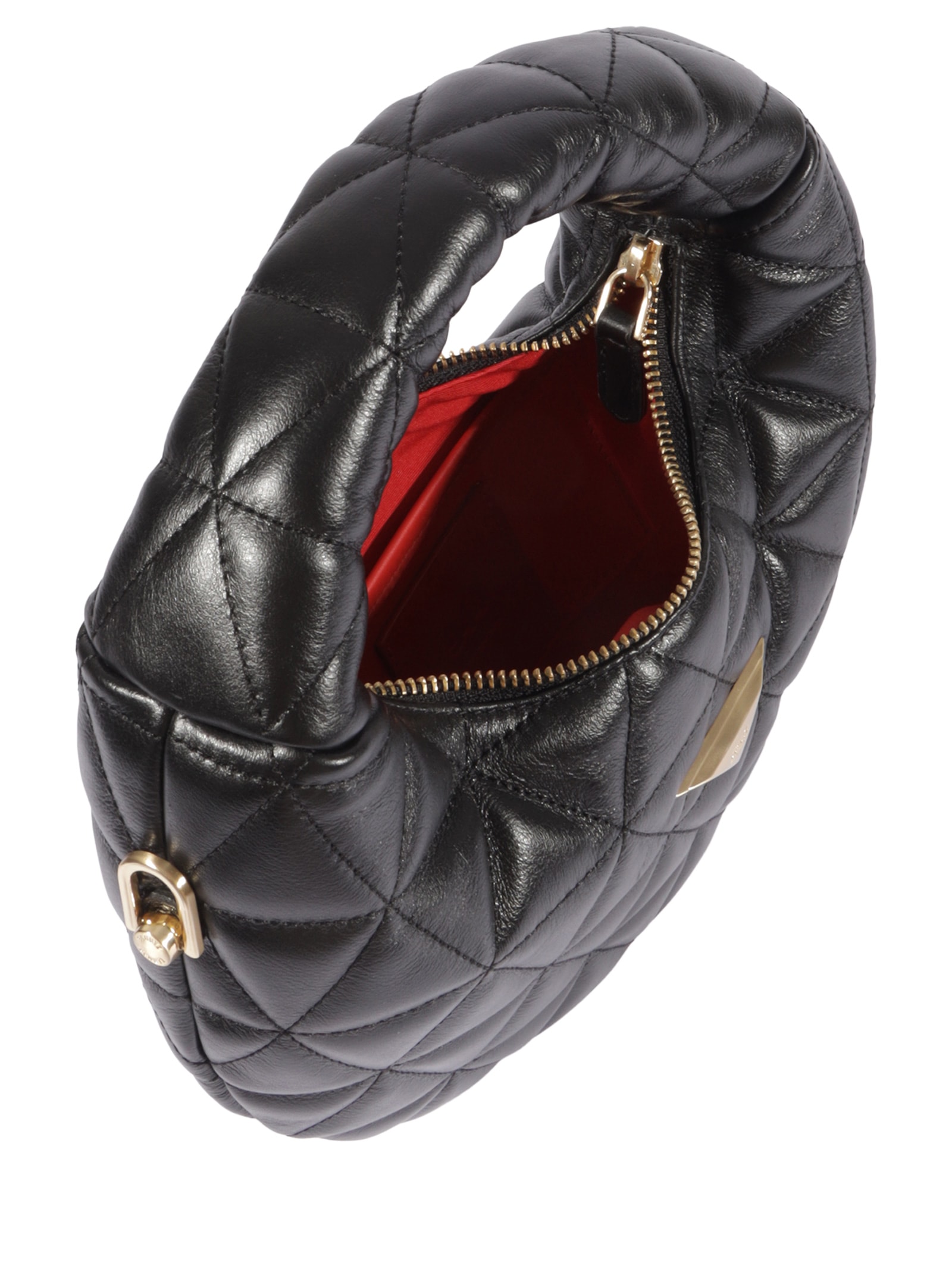 Bolsa Feminina Hobo Média 944 Couro Preto Schutz