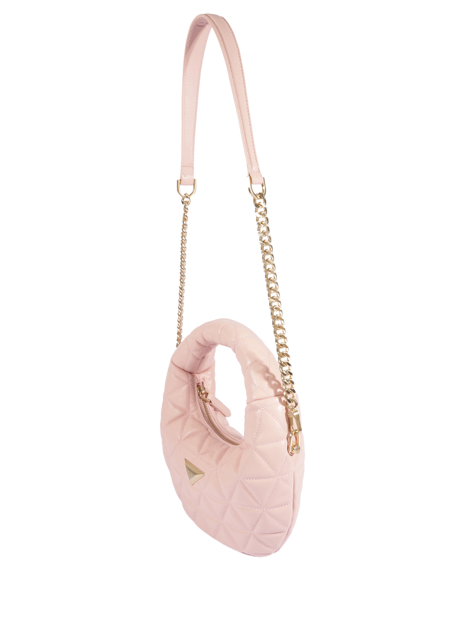 Bolsa Feminina Hobo Média 944 Couro Rosa Schutz