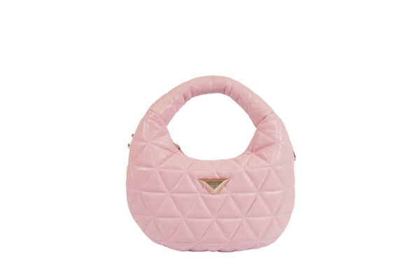Bolsa Feminina Hobo Média 944 Couro - Rosa