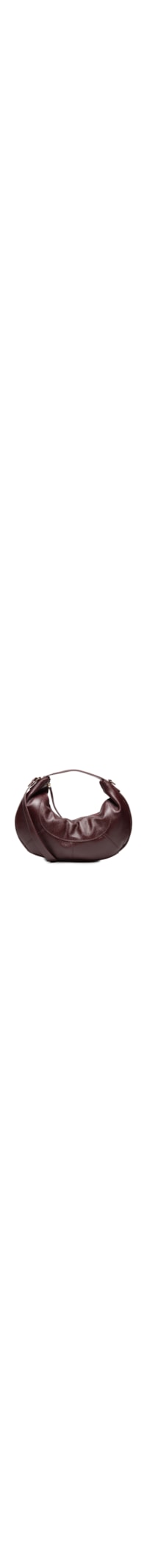 Bolsa Feminina Hobo Média Em Couro - Vermelho