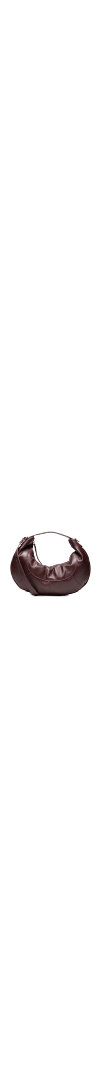 Bolsa Feminina Hobo Média Em Couro - Vermelho
