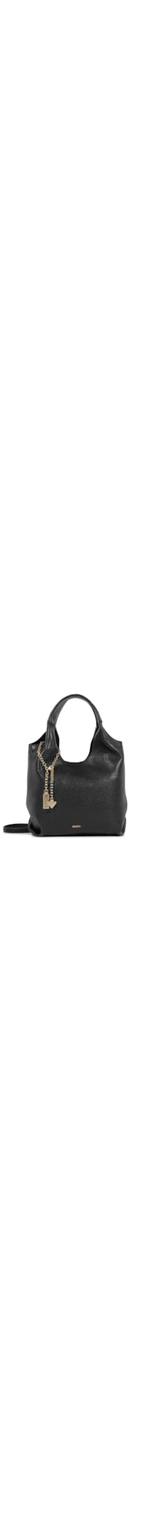Bolsa Feminina Hobo Mini Agnes Couro - Preto