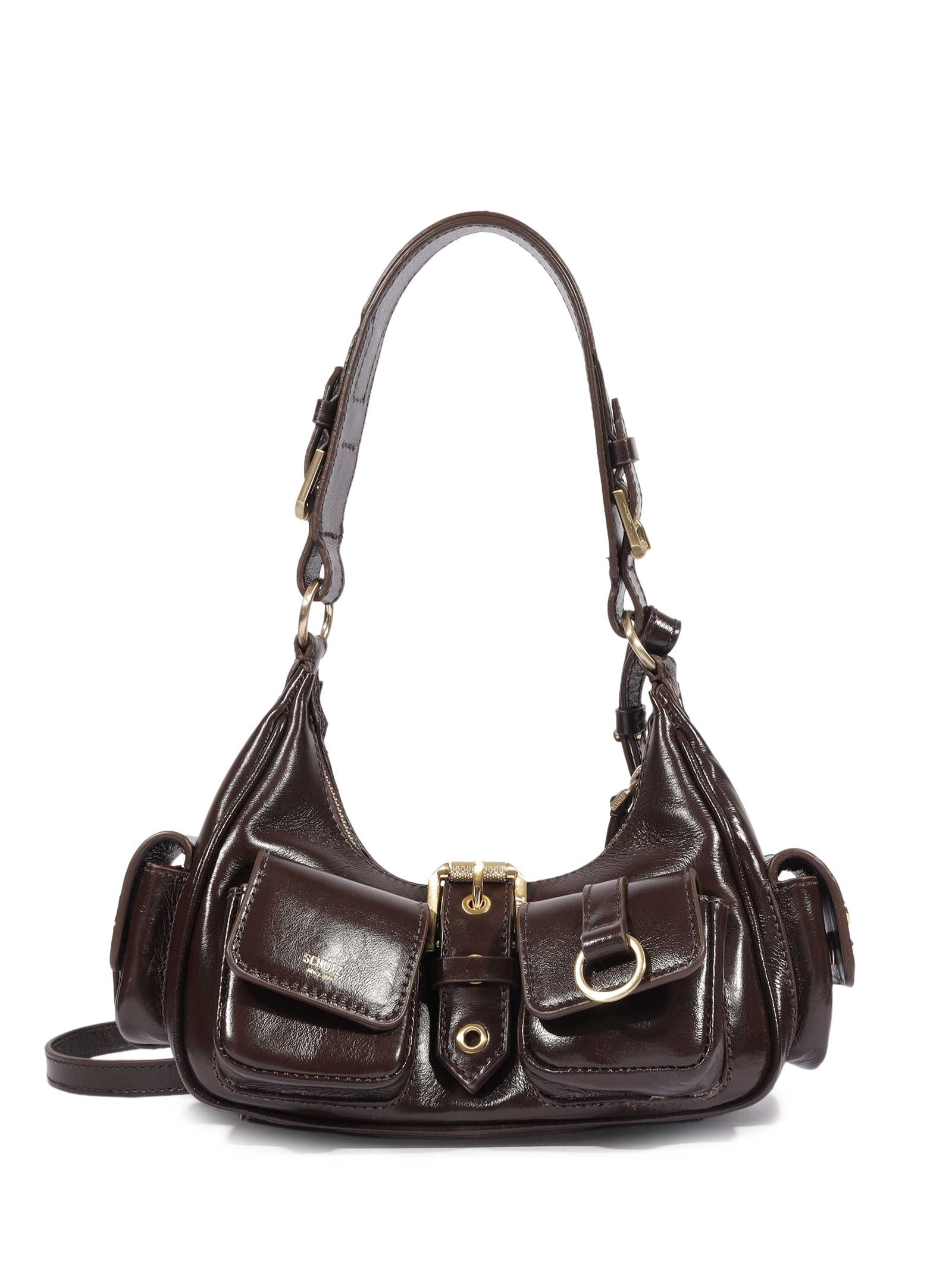 Bolsa Feminina Hobo Mini Lilo Média Marrom Schutz