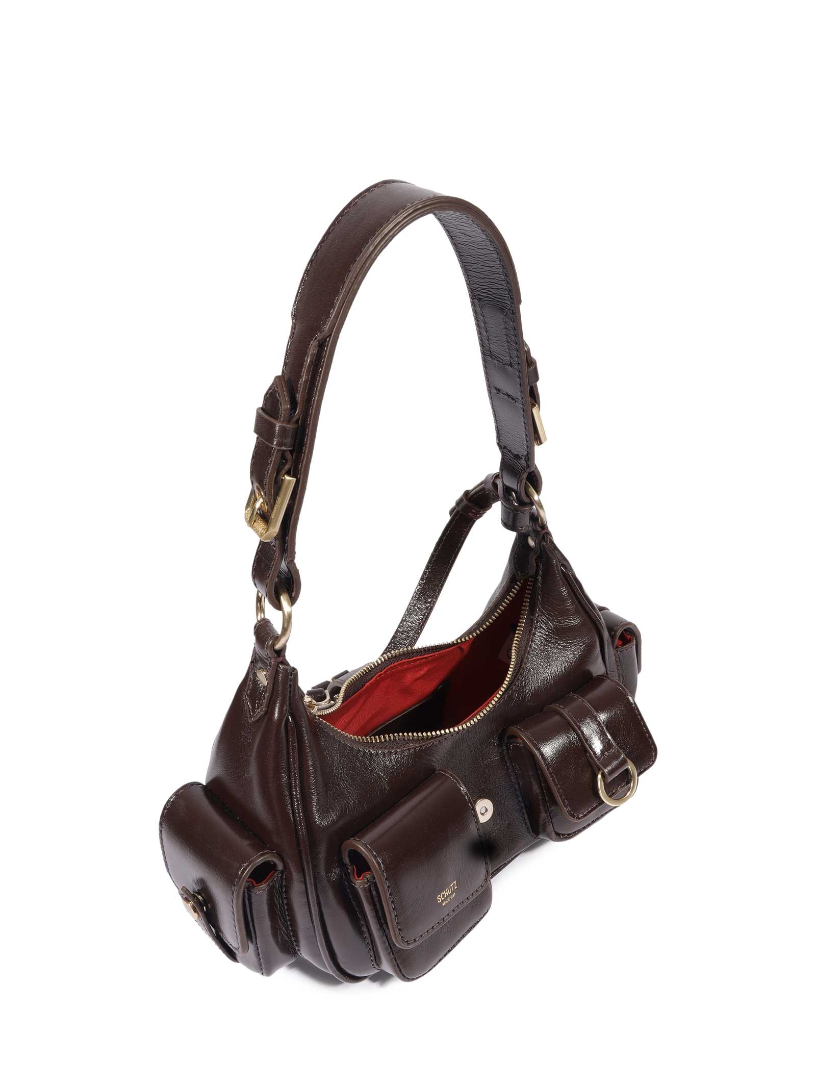 Bolsa Feminina Hobo Mini Lilo Média Marrom Schutz