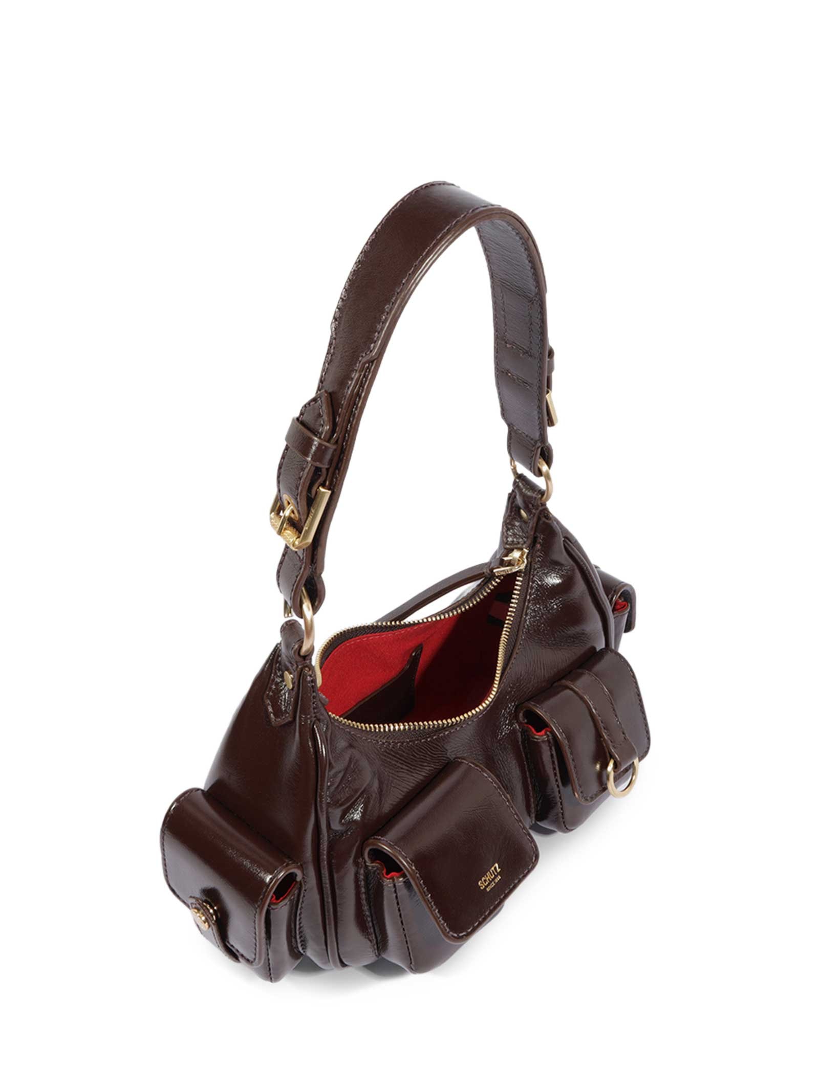 Bolsa Feminina Hobo Mini Lilo Média Marrom Schutz