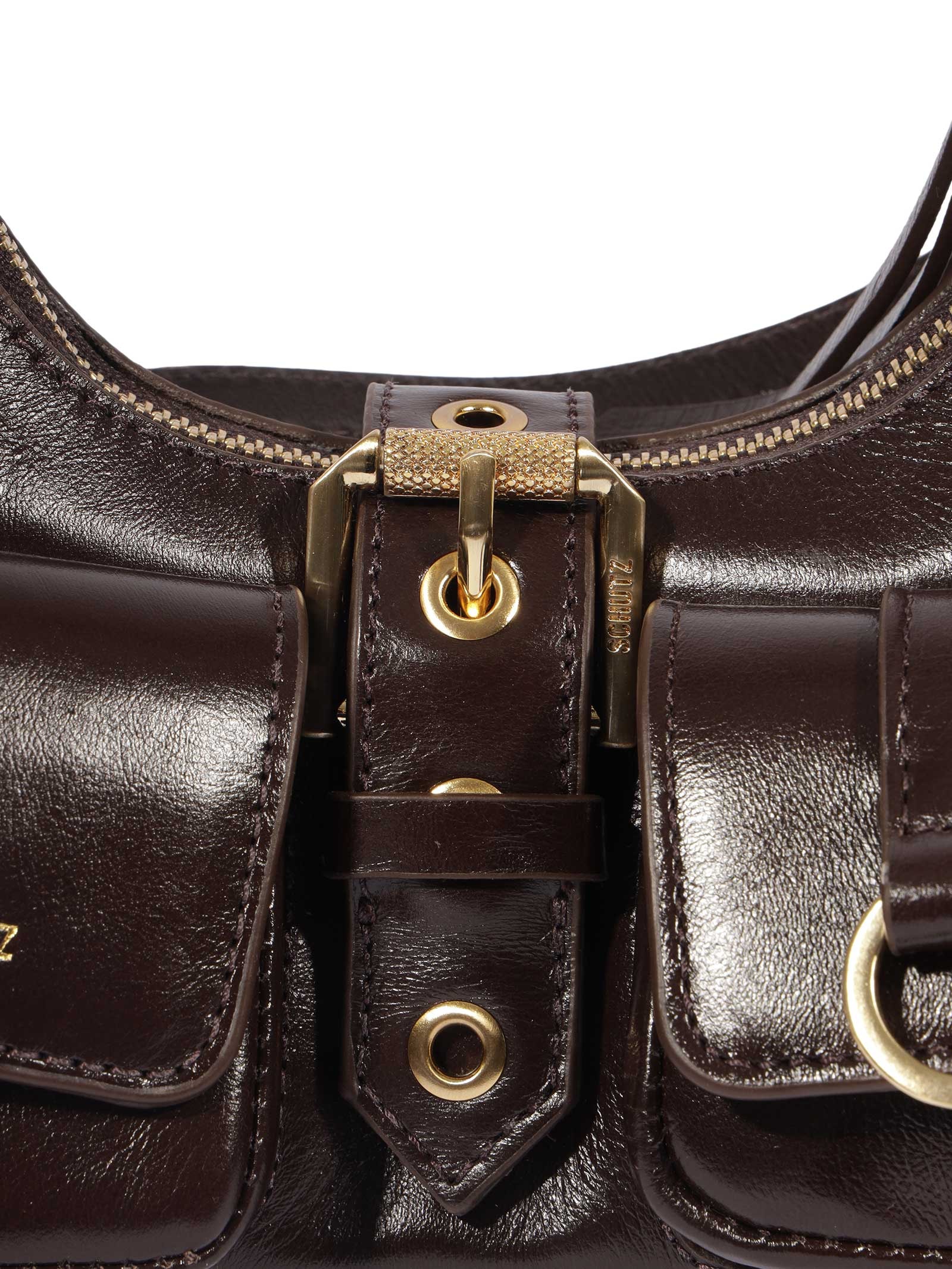 Bolsa Feminina Hobo Mini Lilo Média Marrom Schutz