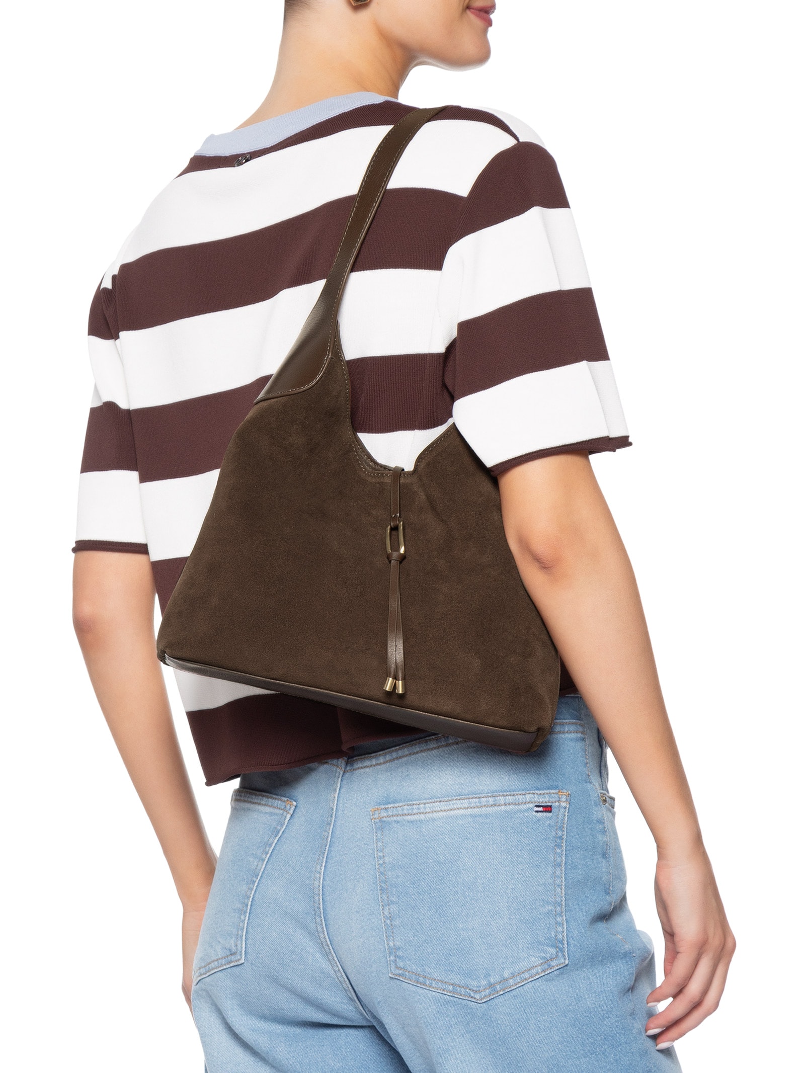 Bolsa Feminina Hobo Nala Média – Marrom Vicenza