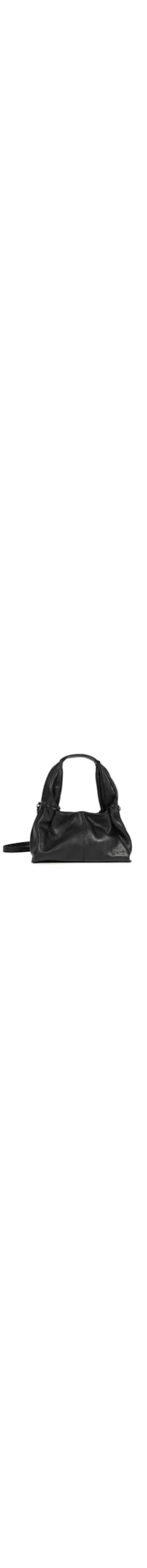 Bolsa Feminina Hobo Pequena Couro - Preto