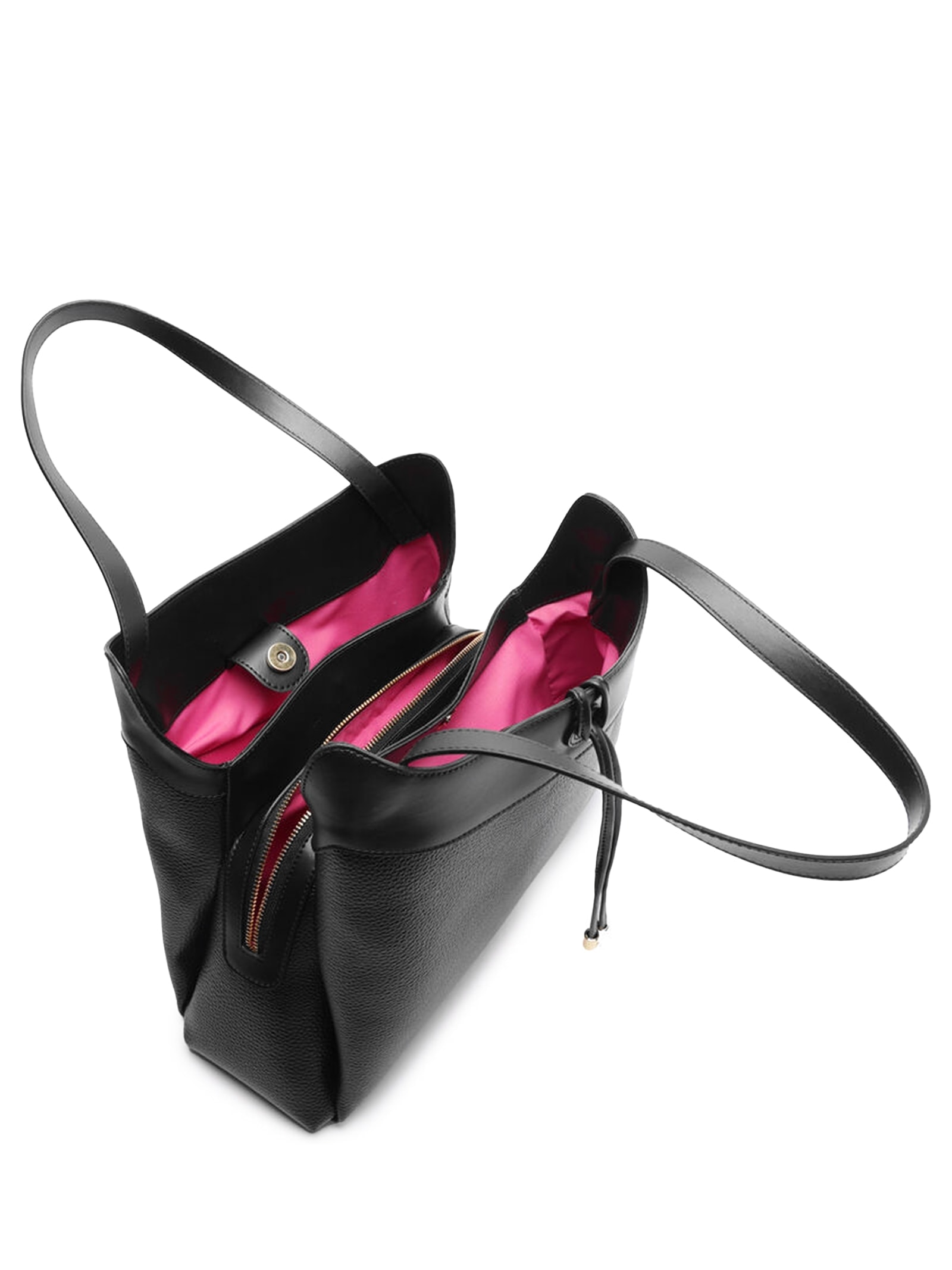 Bolsa Feminina Hobo Preta Grande Bag Charm Preto Arezzo