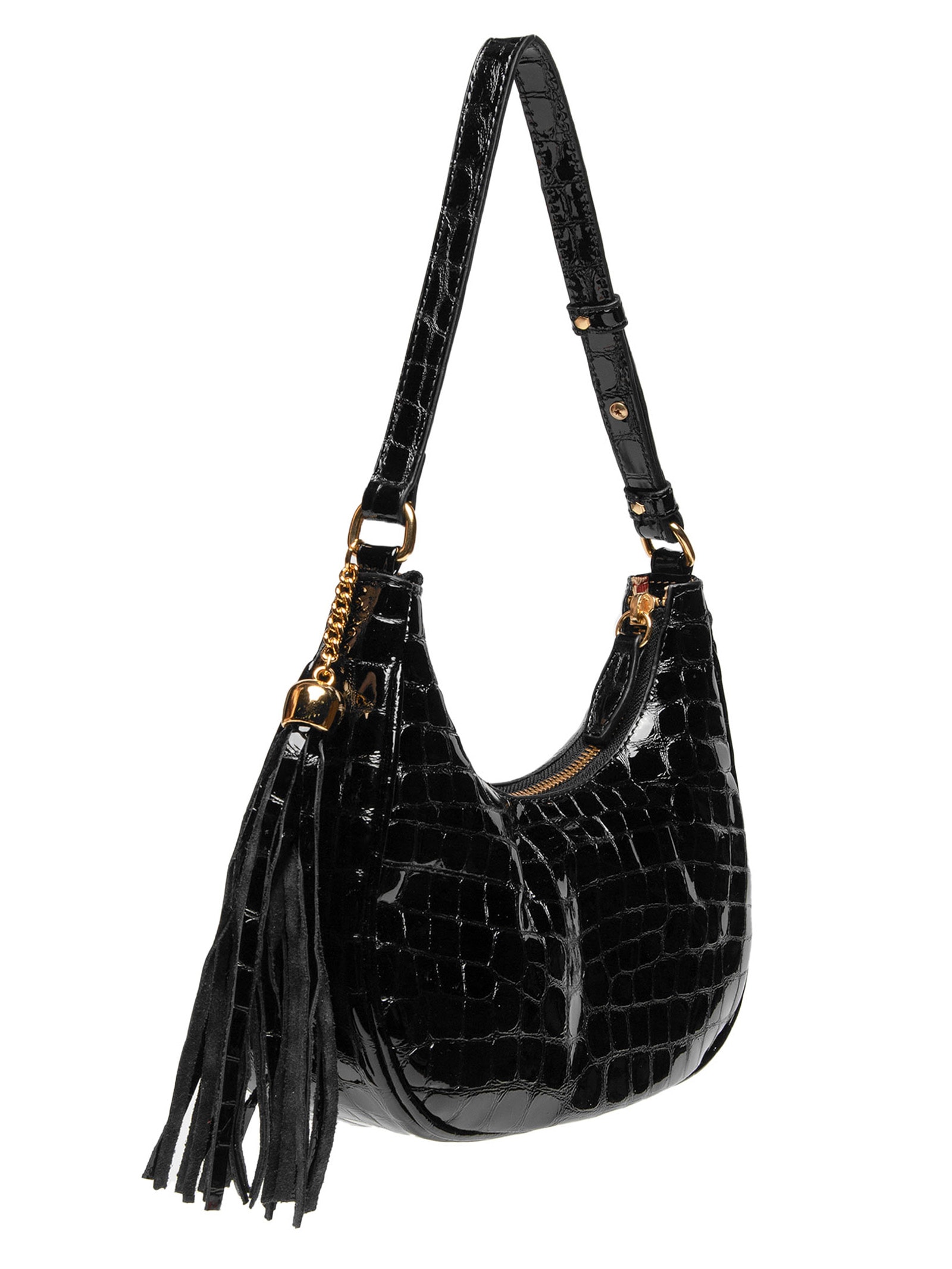 Bolsa Feminina Hobo Preto Luiza Barcelos