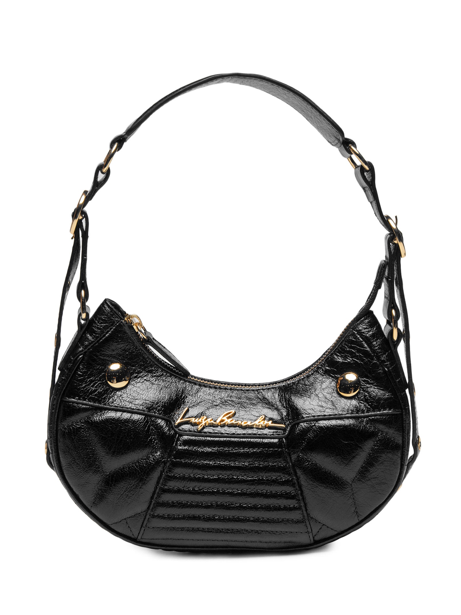 Bolsa Feminina Hobo Preto Luiza Barcelos