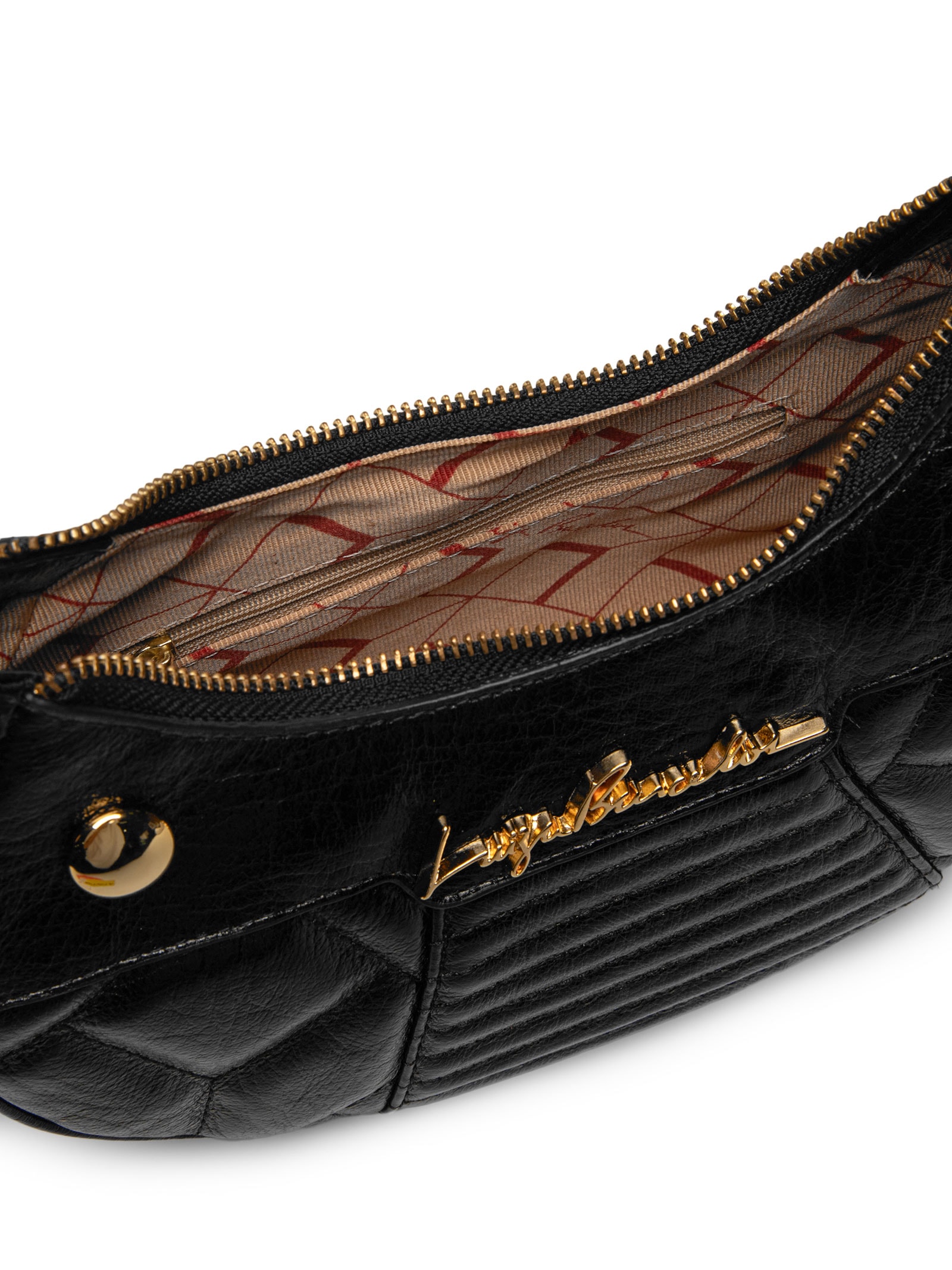 Bolsa Feminina Hobo Preto Luiza Barcelos