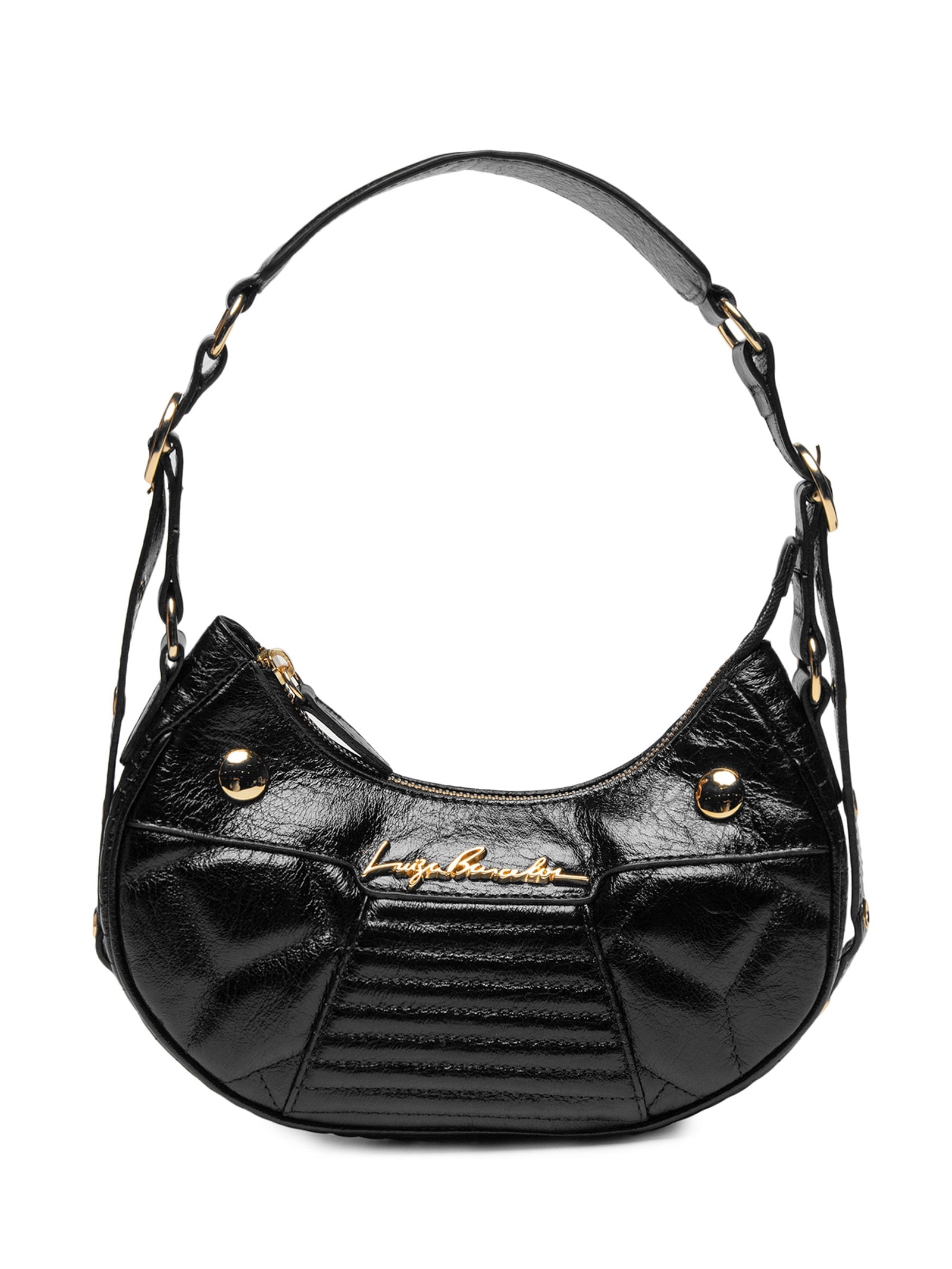 Bolsa Feminina Hobo Preto Luiza Barcelos