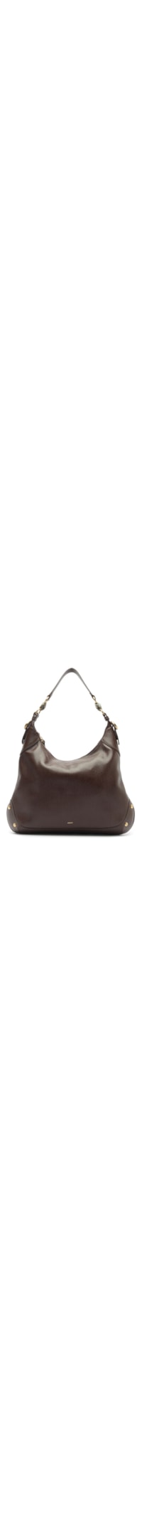 Bolsa Feminina Hobo Tachas - Marrom