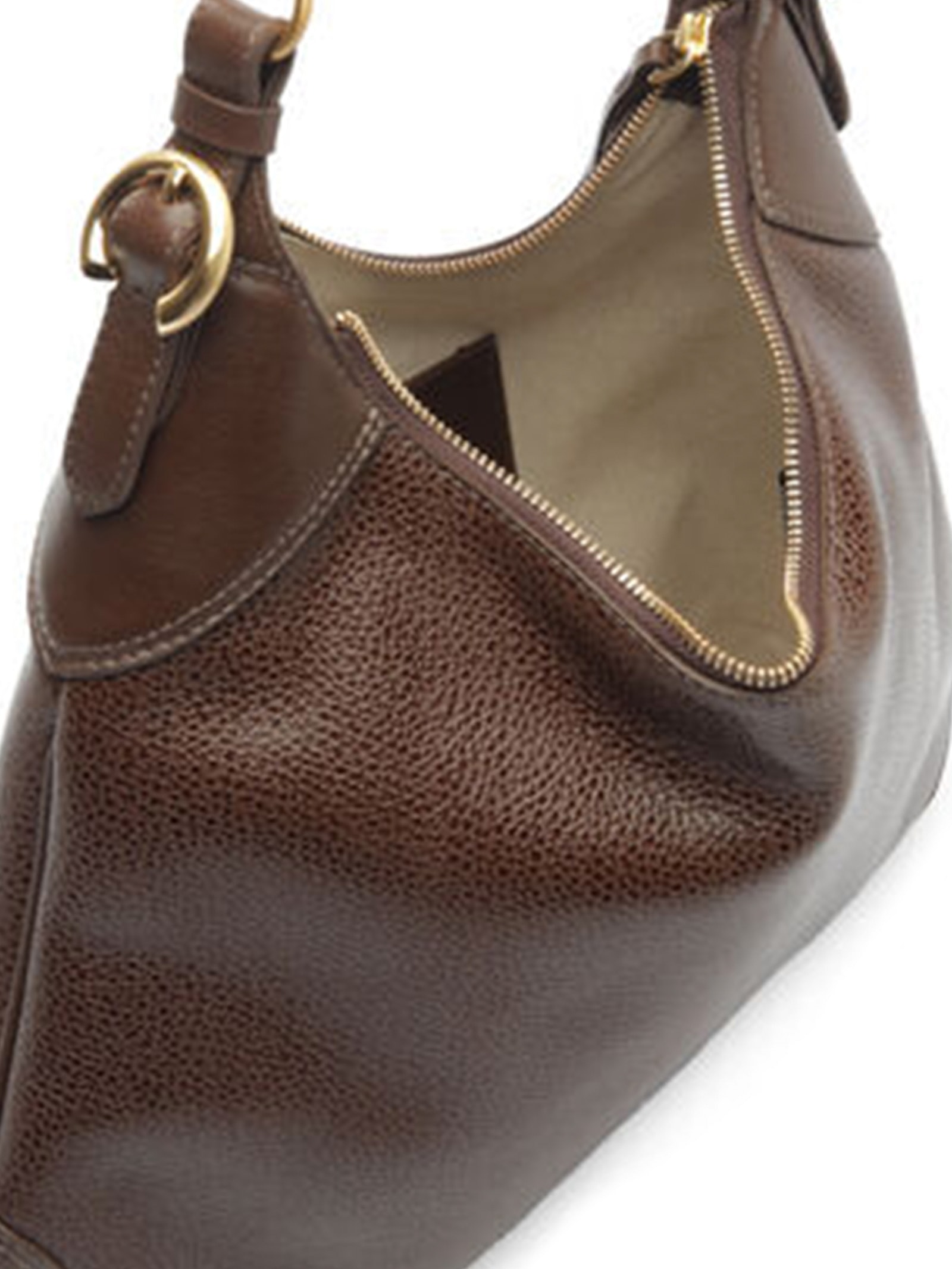 Bolsa Feminina Hobo Tachas Marrom Arezzo