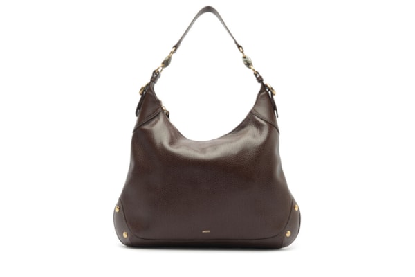 Bolsa Feminina Hobo Tachas - Marrom