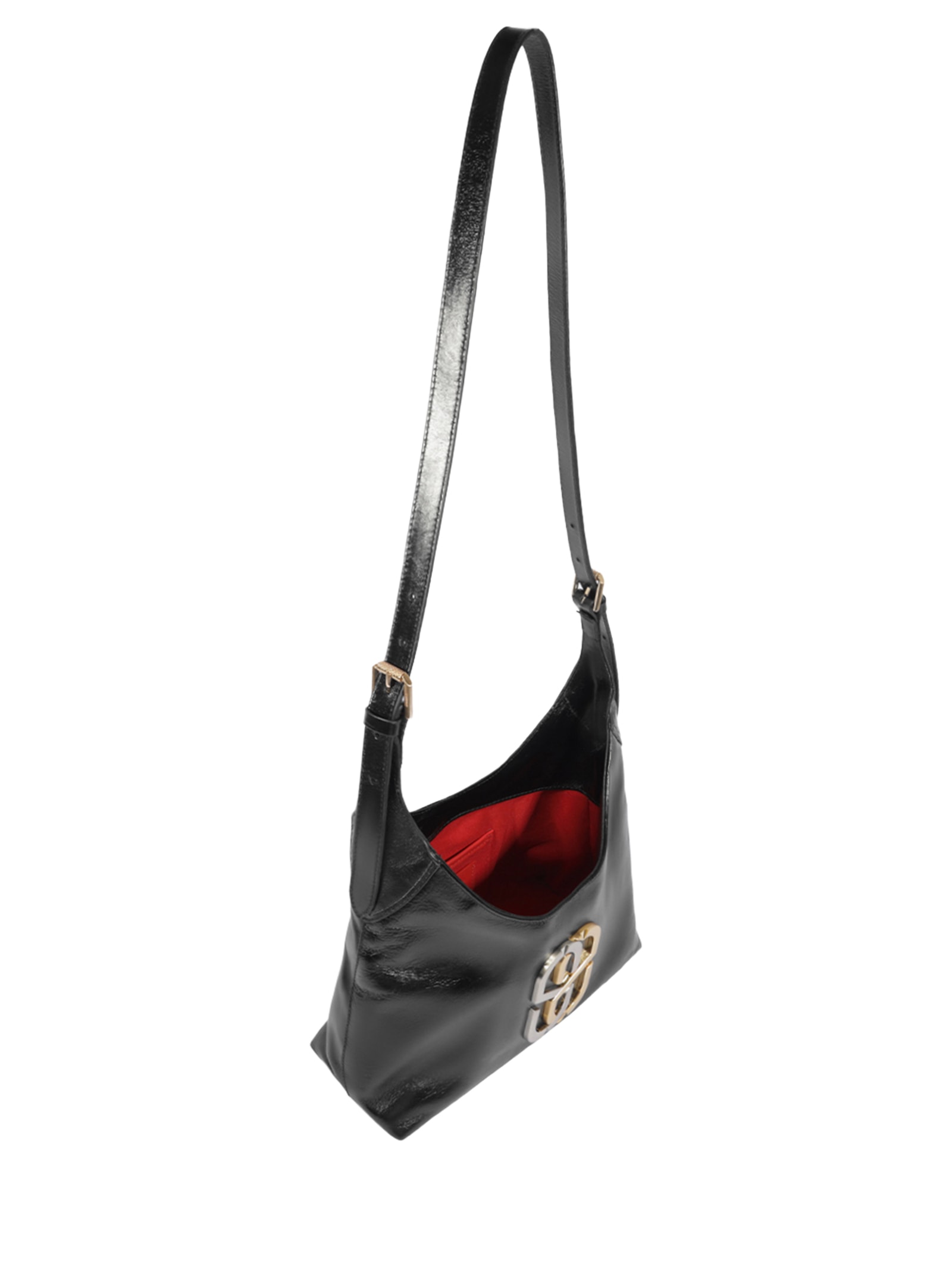 Bolsa Feminina Hobo Vegas Média Couro Preto Schutz
