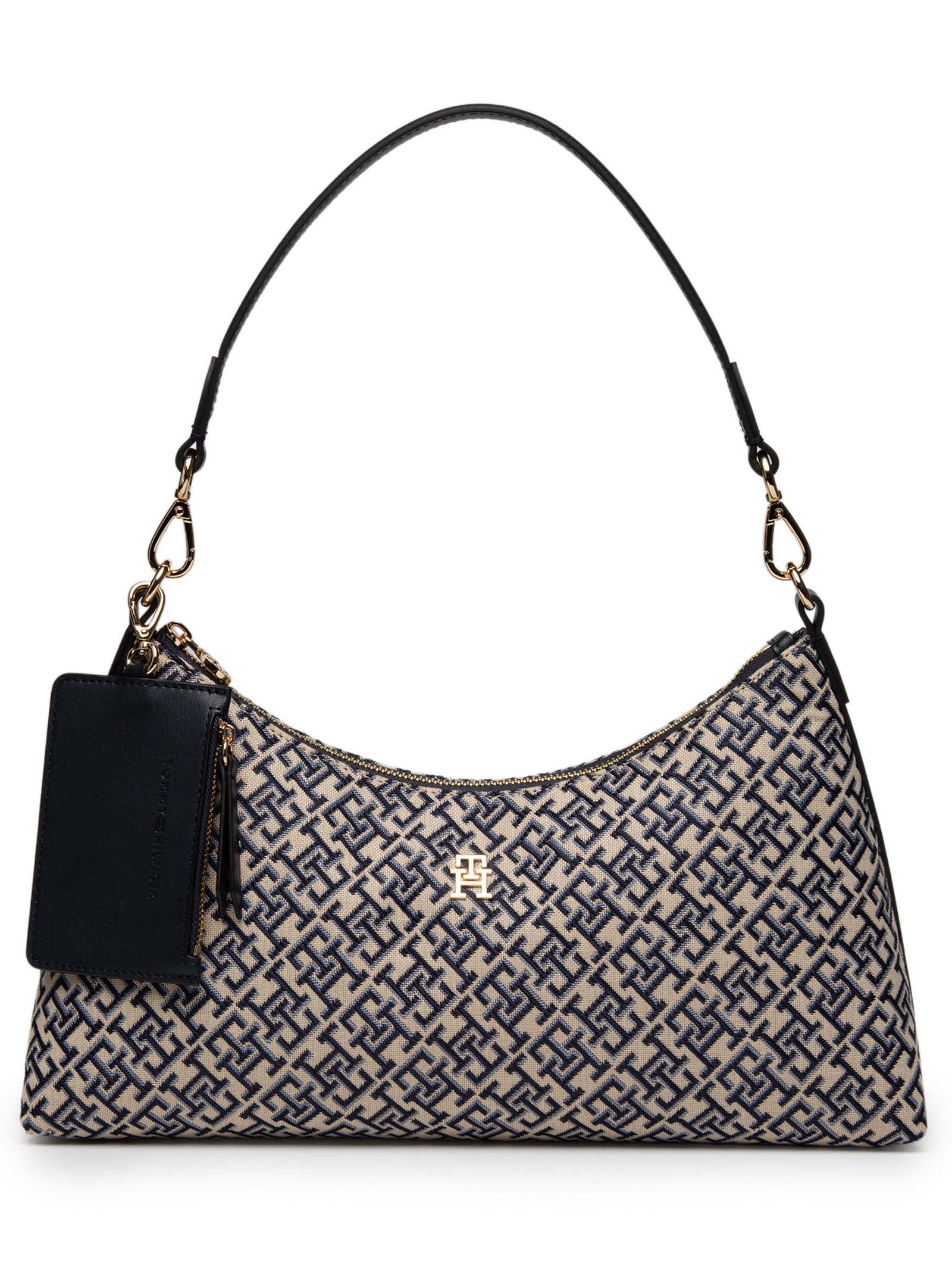 Bolsa Feminina Icon Shoulder Bag Jacquard Azul Tommy Hilfiger
