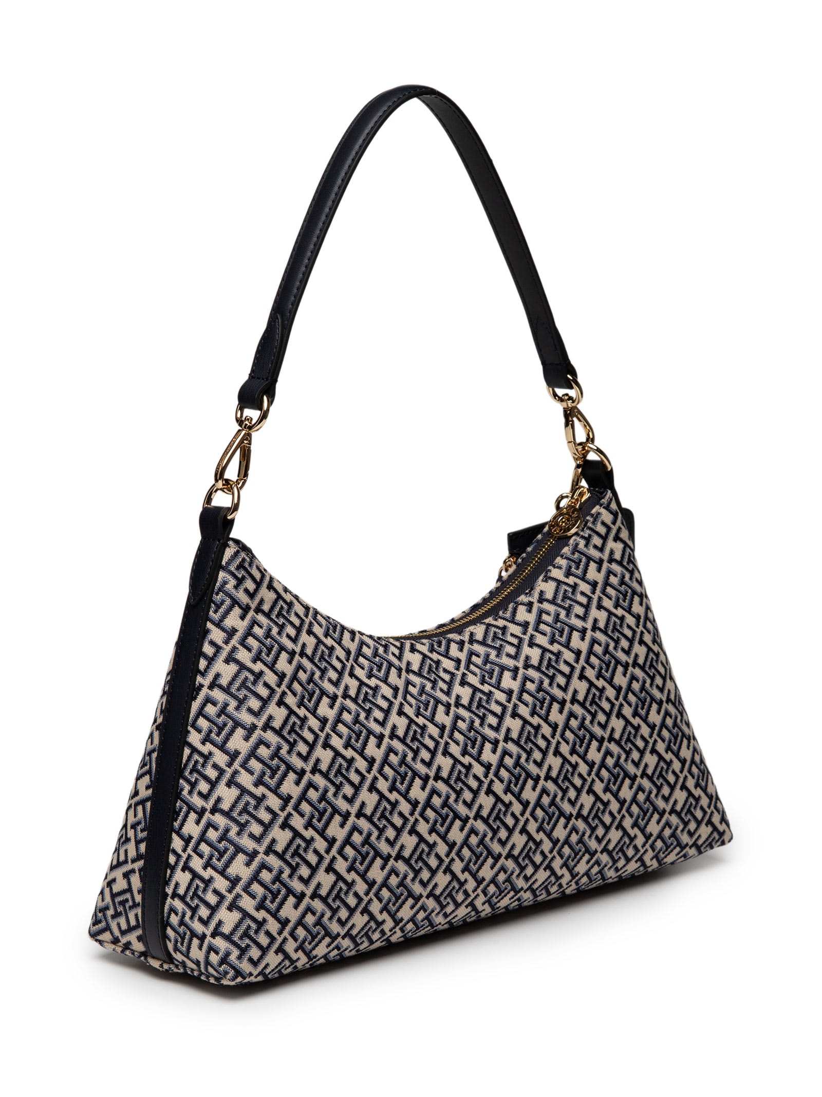 Bolsa Feminina Icon Shoulder Bag Jacquard Azul Tommy Hilfiger