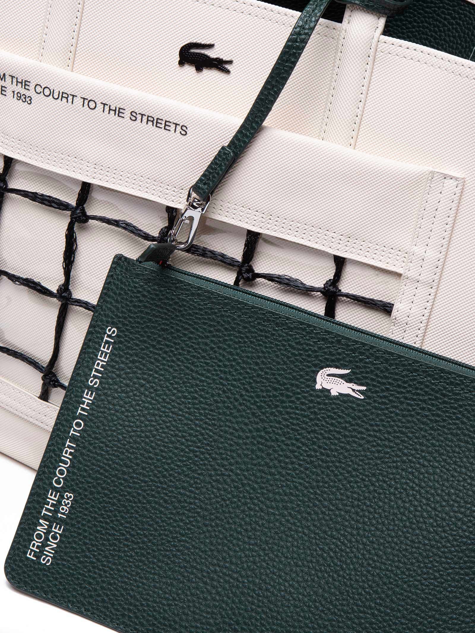 Bolsa Feminina L Shopping Bag Branco Lacoste