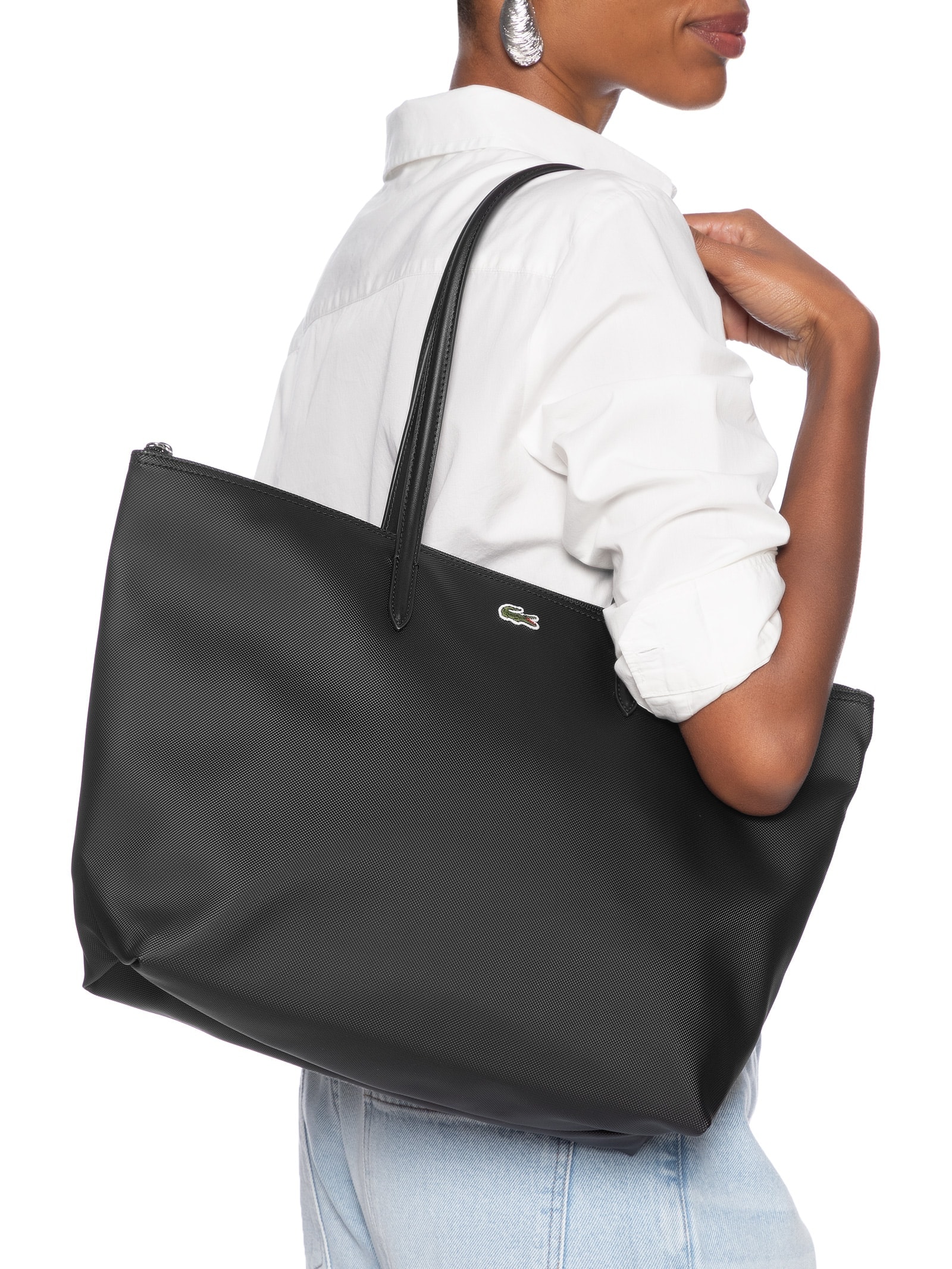 Bolsa Feminina L Shopping Bag Preto Lacoste