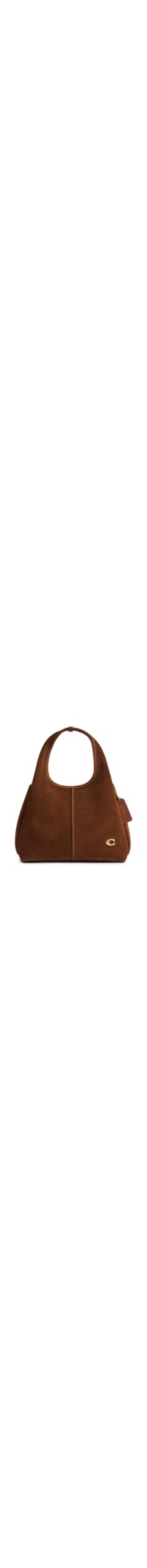 Bolsa Feminina Lana Shoulder 23 Suede Warm - Marrom