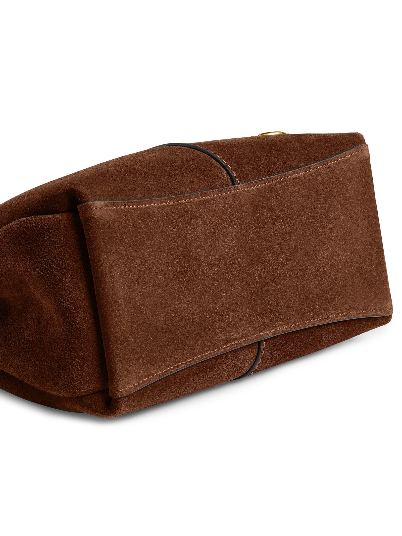 Bolsa Feminina Lana Shoulder 23 Suede Warm Marrom Coach