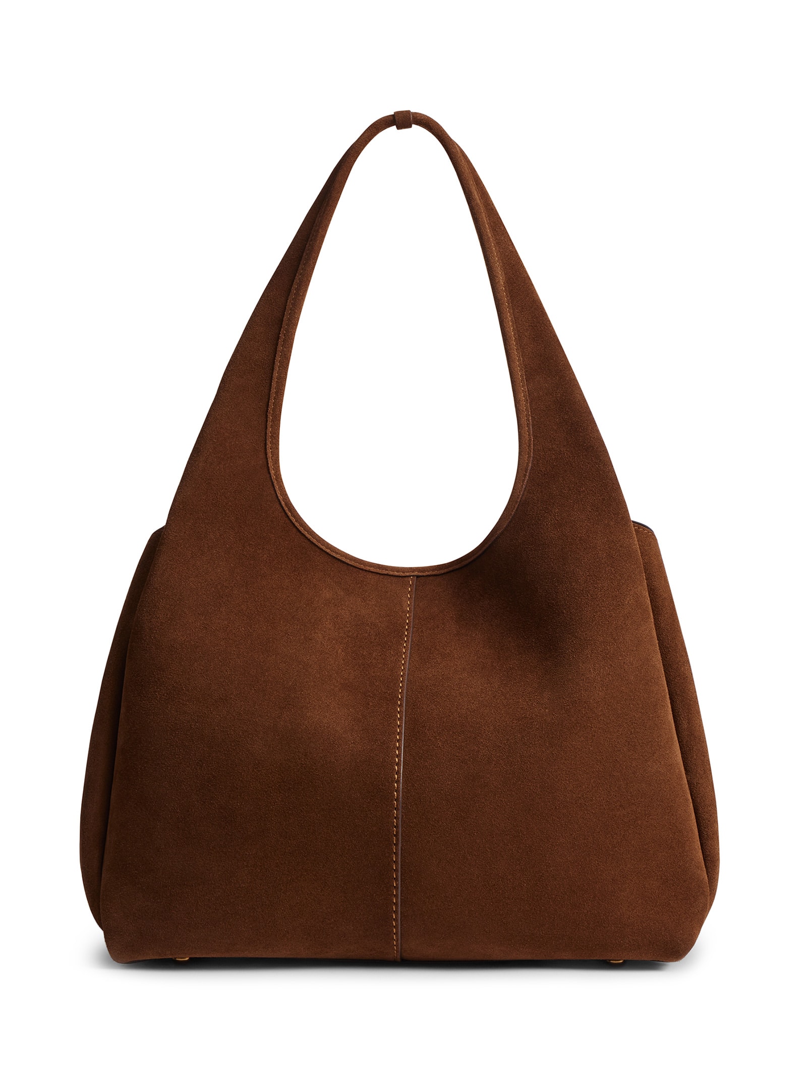 Bolsa Feminina Lana Shoulder Suede Warm Marrom Coach