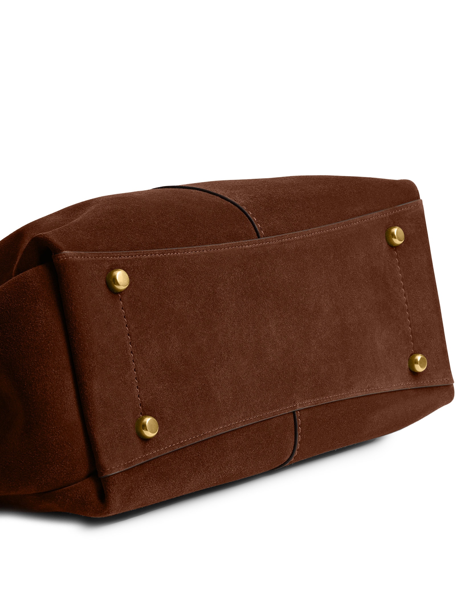 Bolsa Feminina Lana Shoulder Suede Warm Marrom Coach