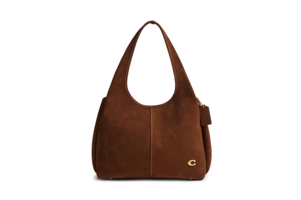 Bolsa Feminina Lana Shoulder Suede Warm - Marrom
