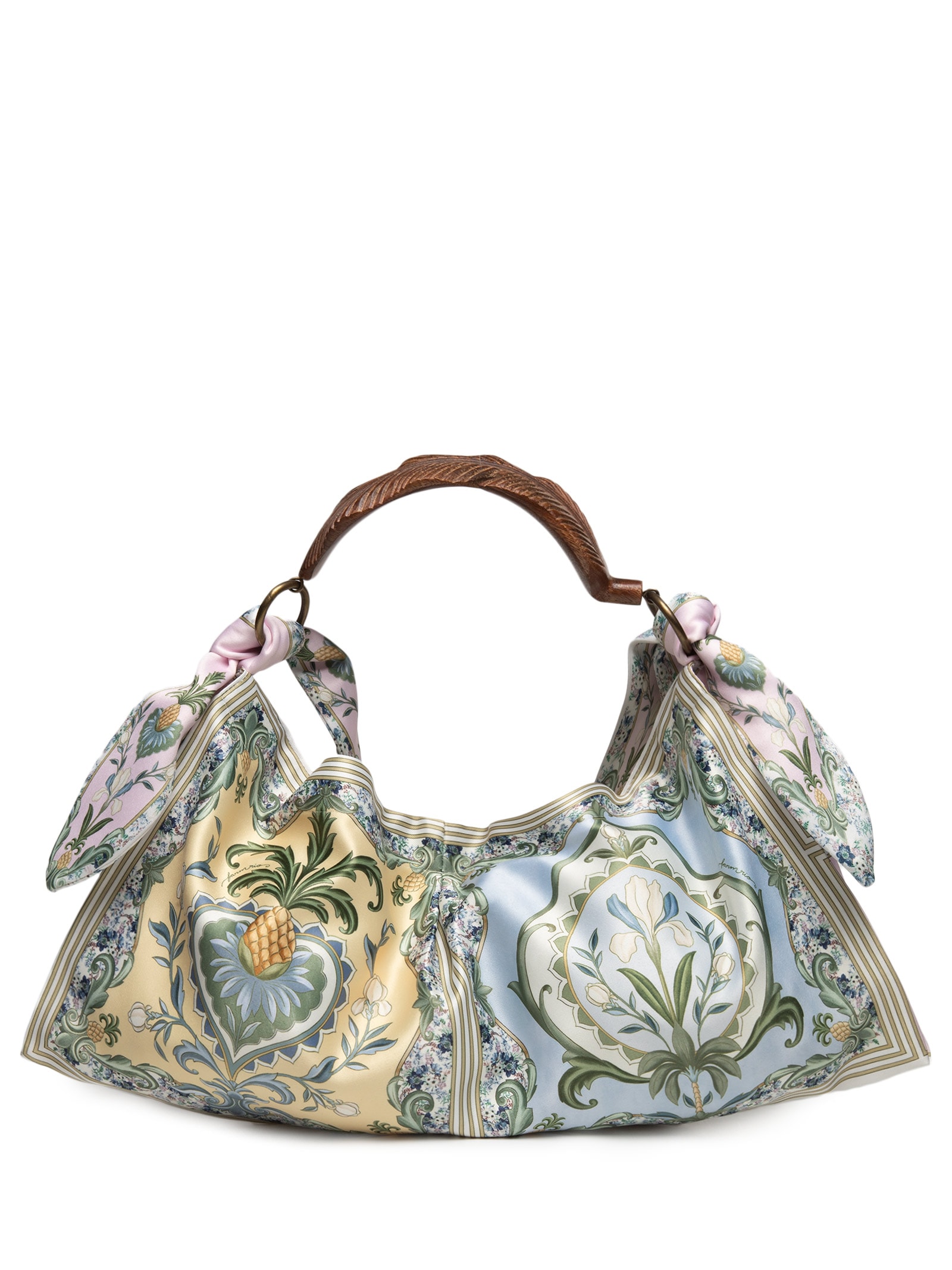 Bolsa Feminina Lenço Mini Pelicano Azul Farm