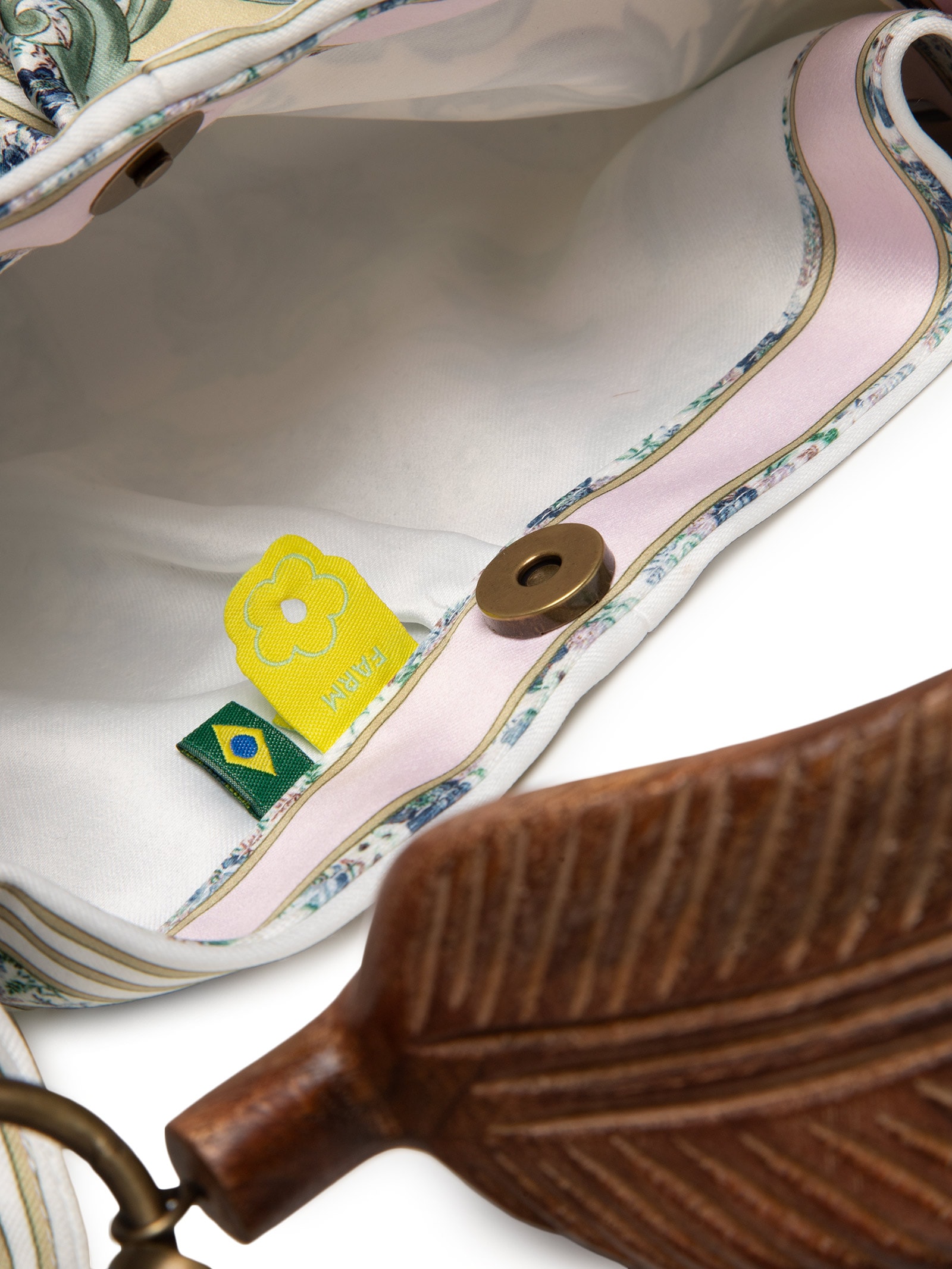 Bolsa Feminina Lenço Mini Pelicano Azul Farm