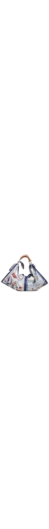 Bolsa Feminina Lenço Rio A Dentro - Branco