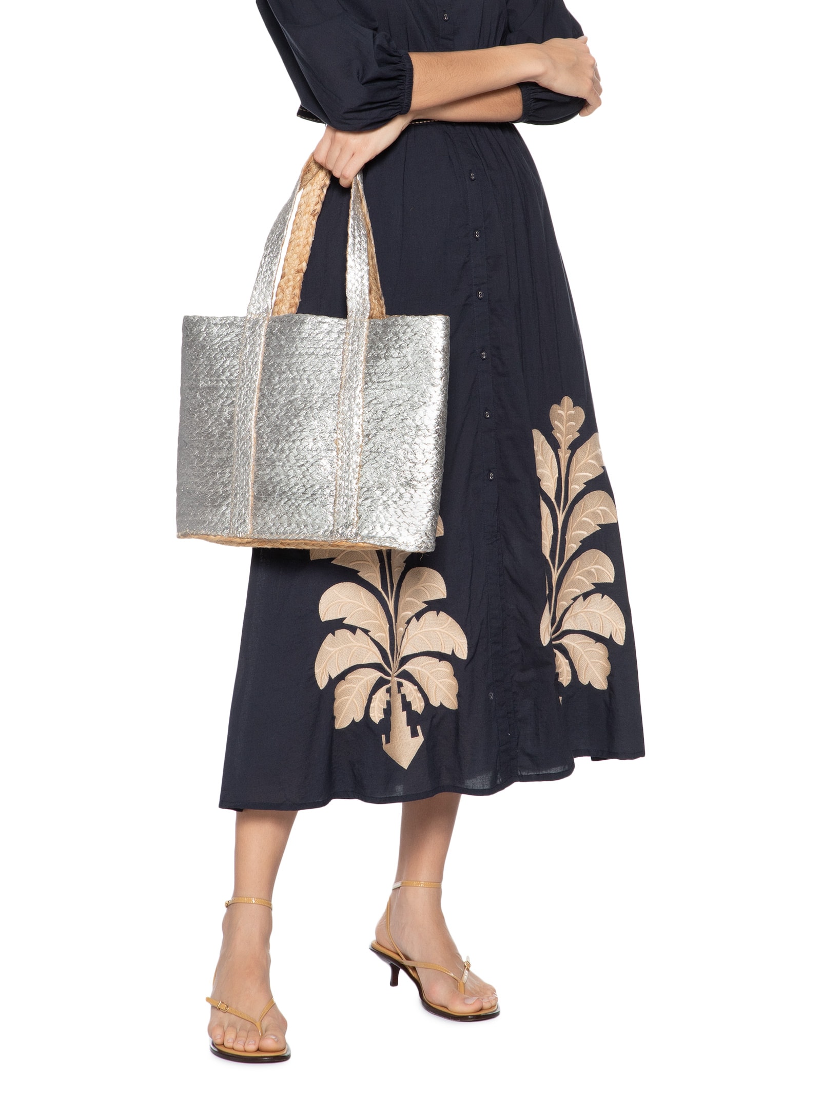 Bolsa Feminina Lia Prateado Le Lis