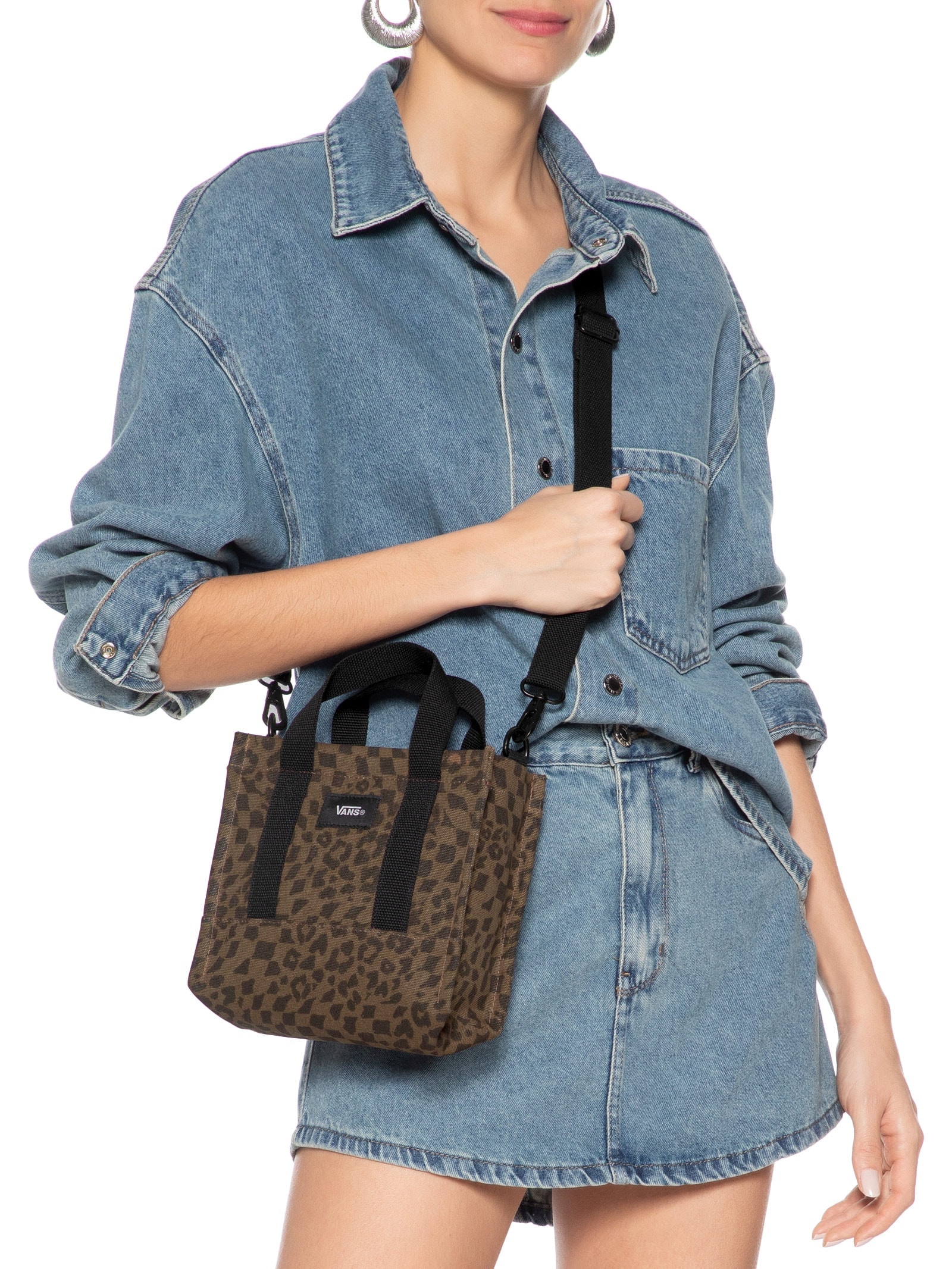 Bolsa Feminina Lil Pergs Tote  Animal Print Vans