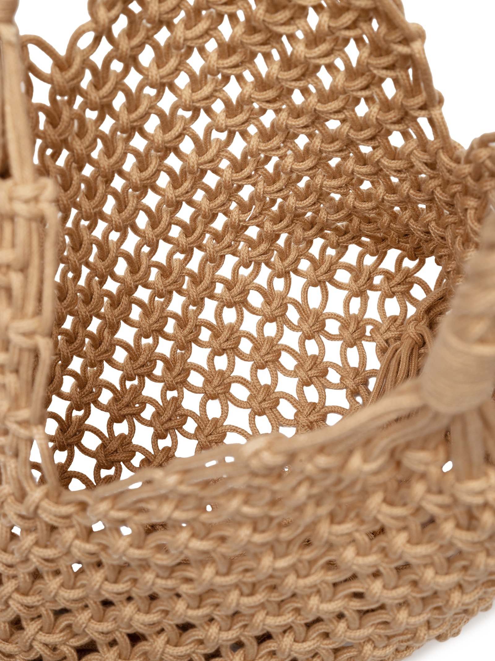 Bolsa Feminina Macramê Beachwear Bege Mktbeach