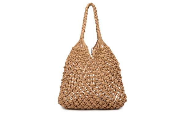Bolsa Feminina Macramê Beachwear - Bege