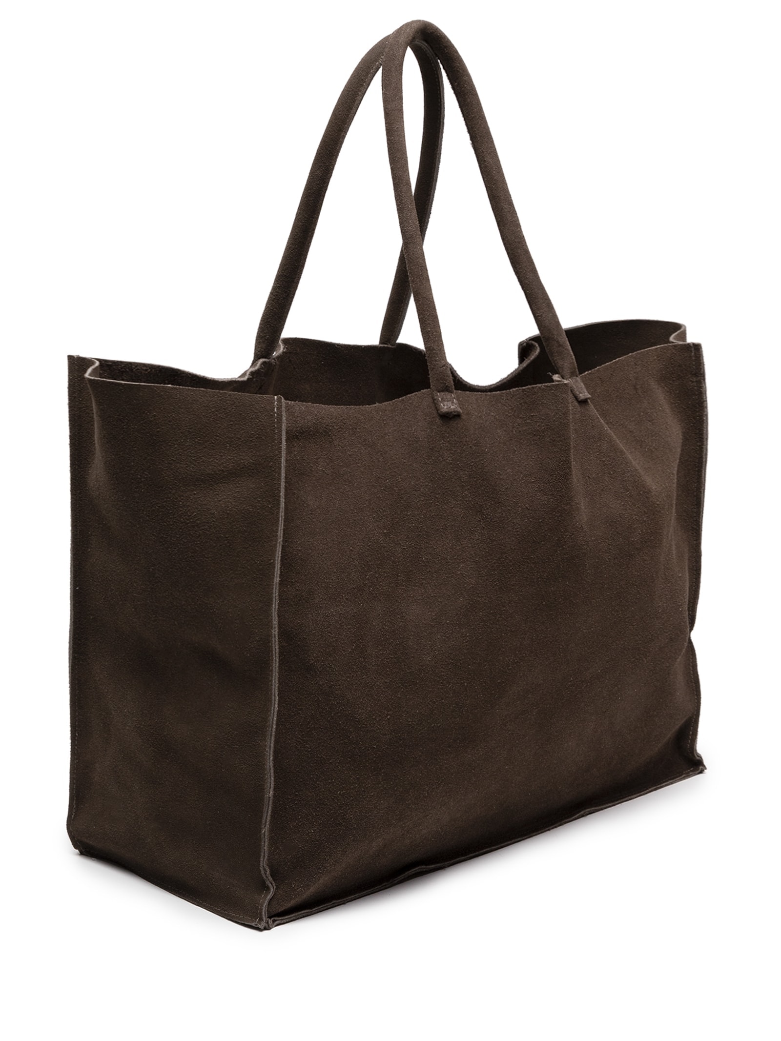 Bolsa Feminina Maxi Bag Em Camurça Marrom Market 33