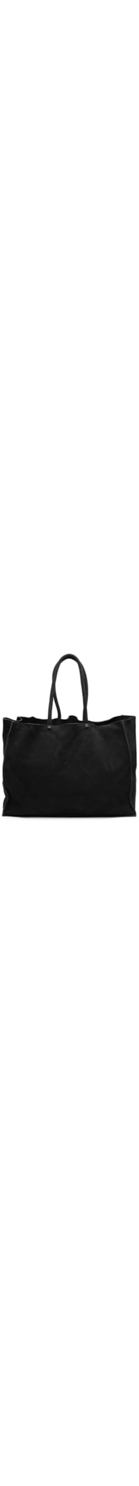 Bolsa Feminina Maxi Bag Em Camurça - Preto