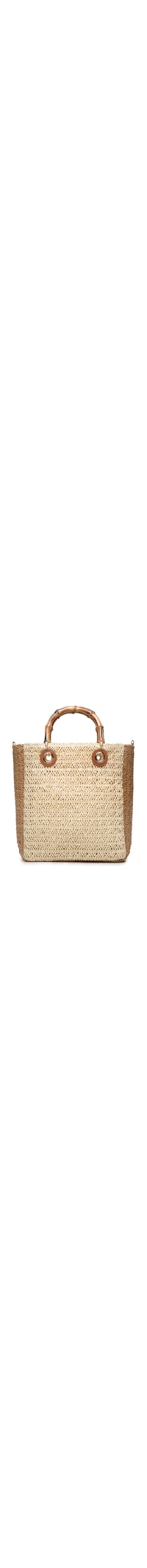 Bolsa Feminina Maxi de Palha - Bege